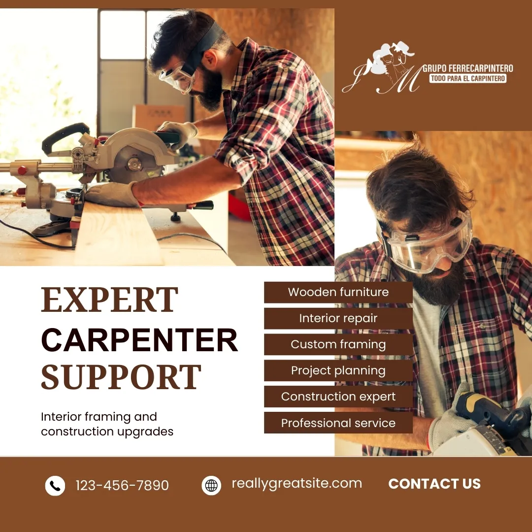 Flyer Publicitario para Grupo Ferrecarpintero