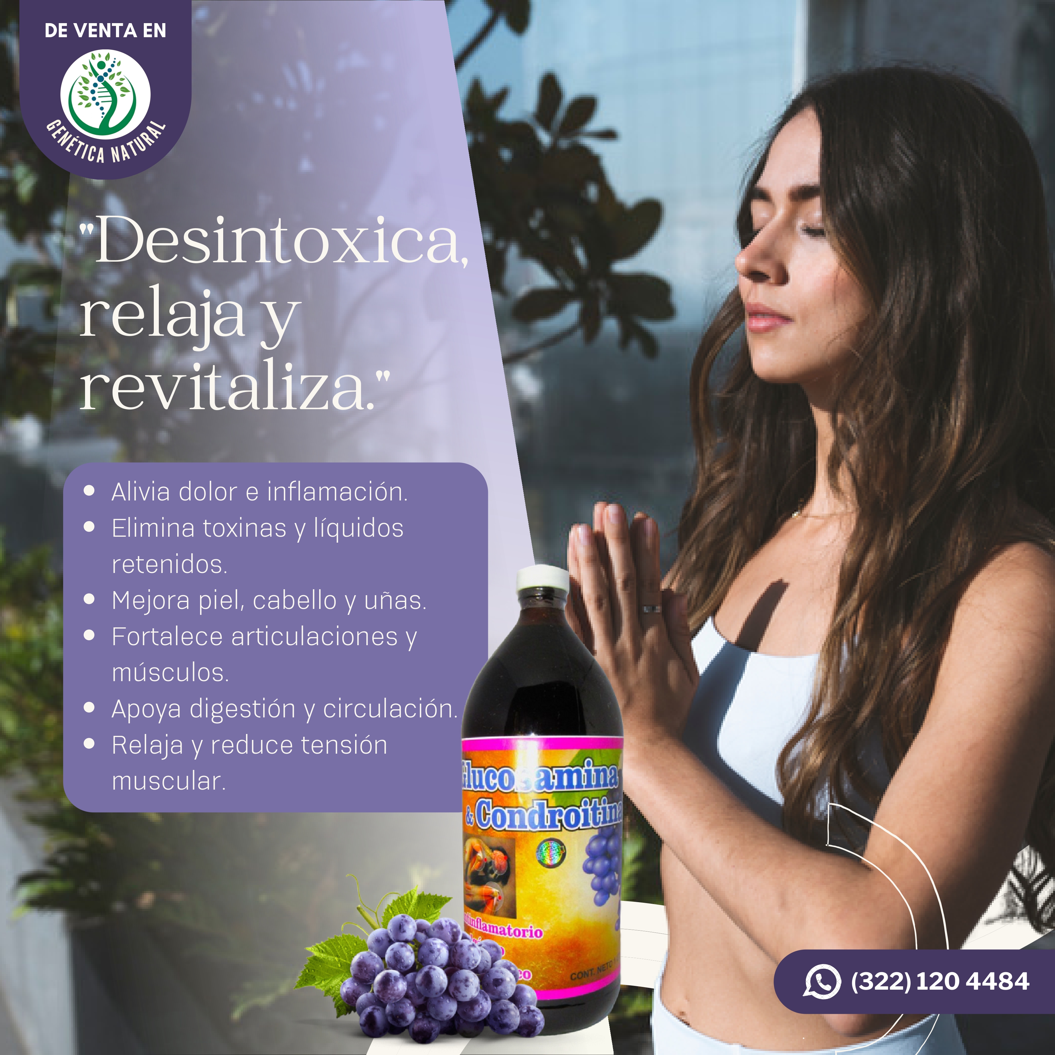 Flyer Publicitario para Genética Natural