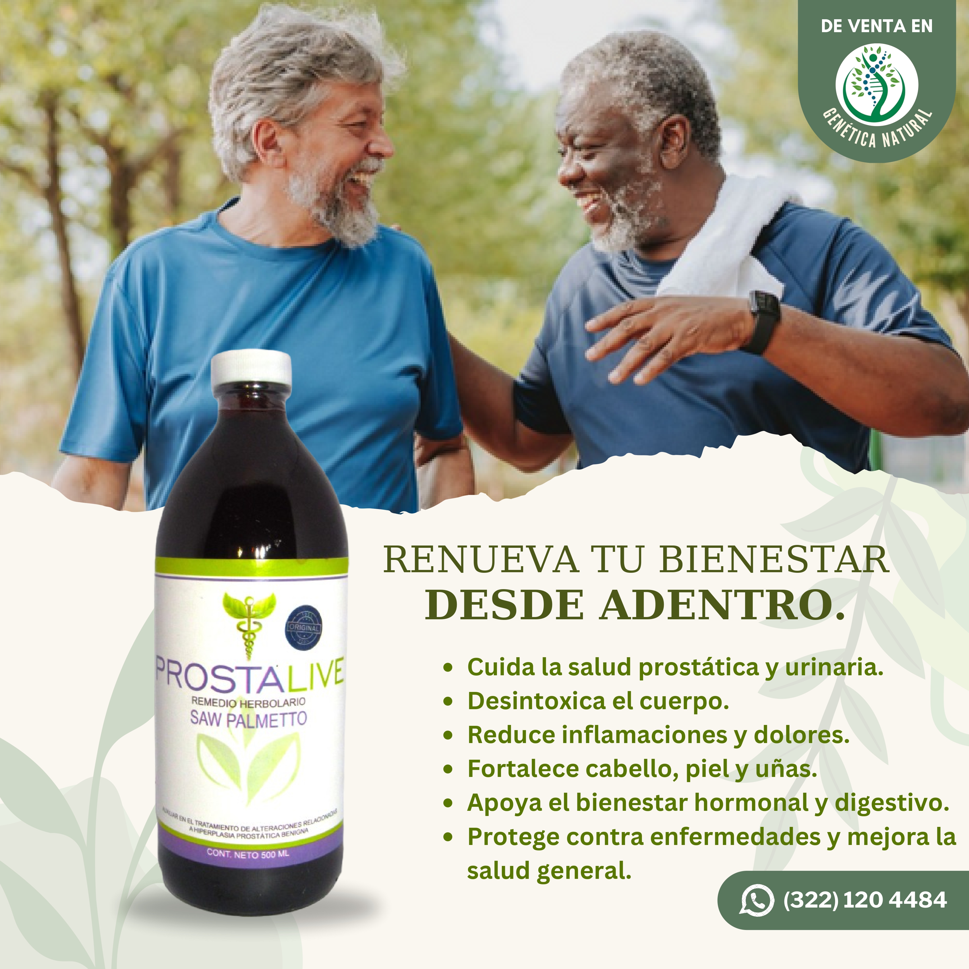 Flyer Publicitario para Genética Natural