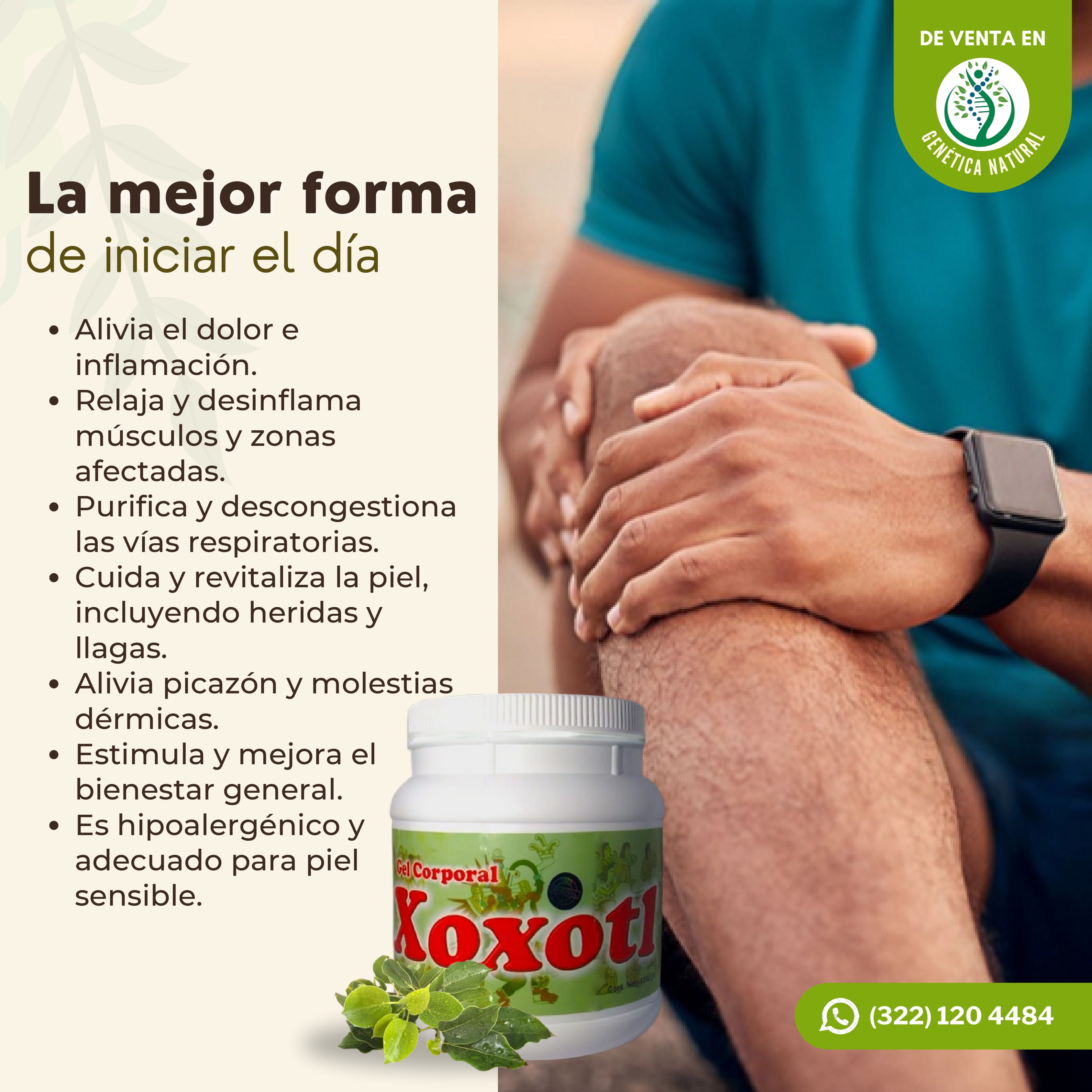 Flyer Publicitario para Genética Natural